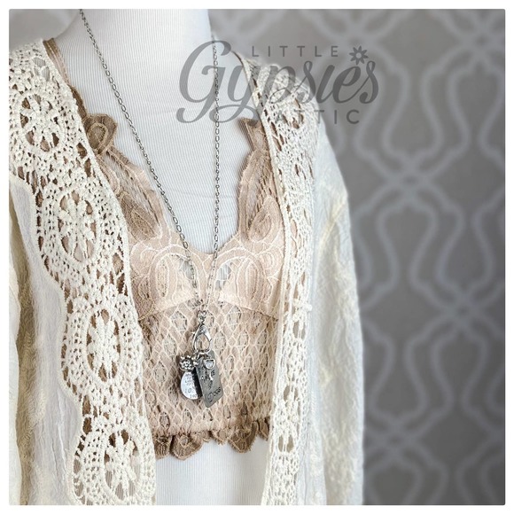 POL Longline Mineral Wash Lace Bralette - Picture 6 of 16